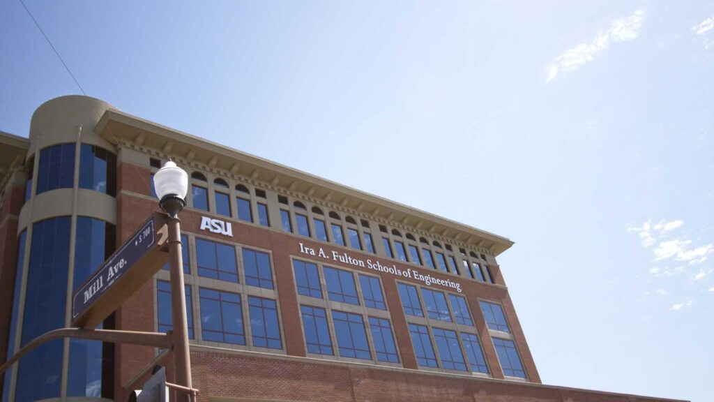 Brickyard building, which houses the Ira A. Fulton Schools of Engineering