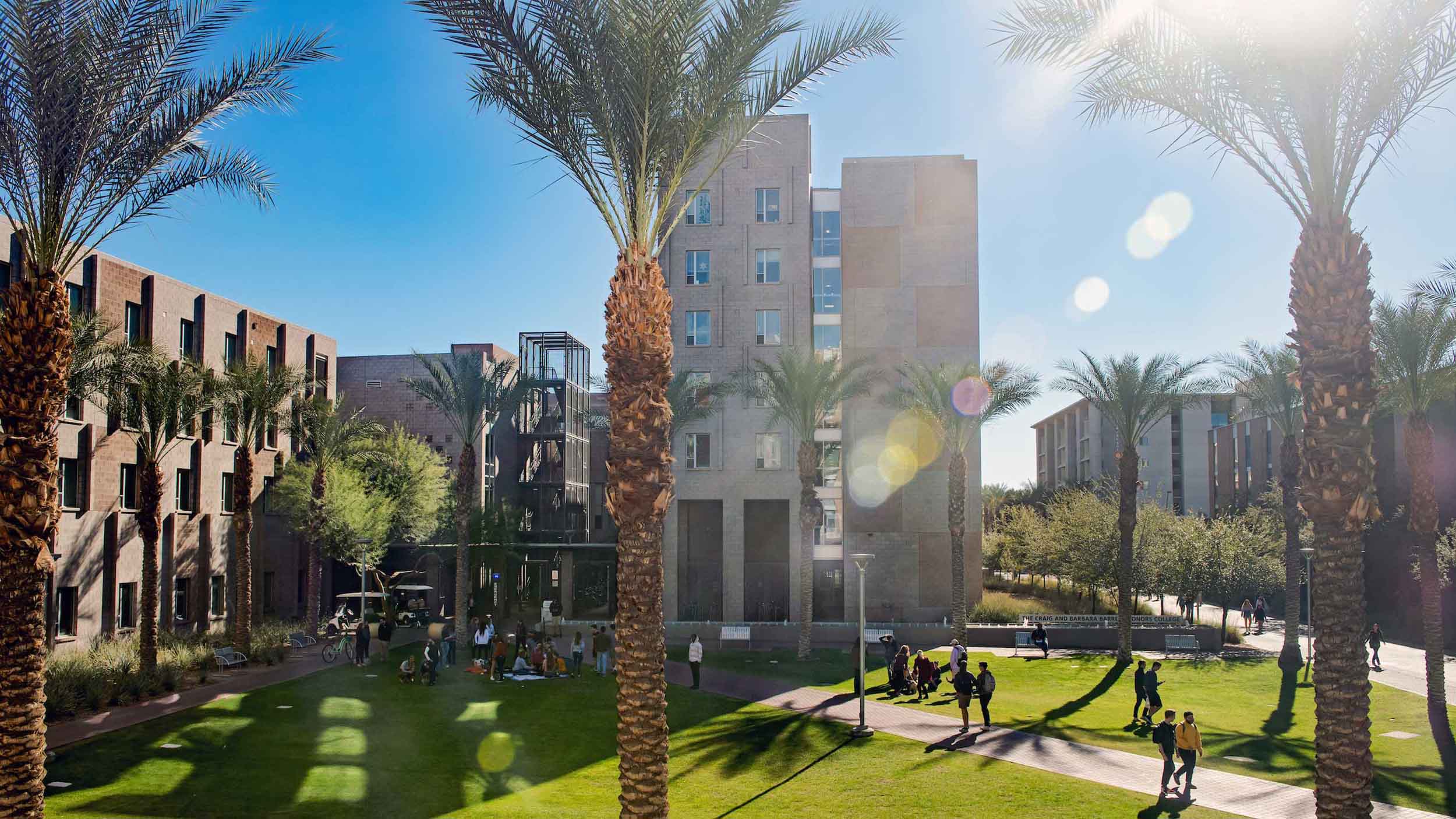 ASU Beauty image of Barrett Honors College on campus on a sunny day